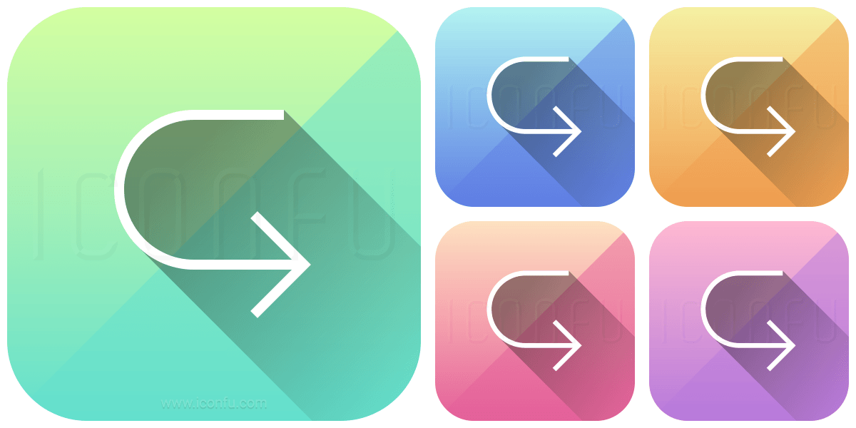 U-turn Like a Arrow Logo - Arrow U Turn Icon - App Style - Iconfu