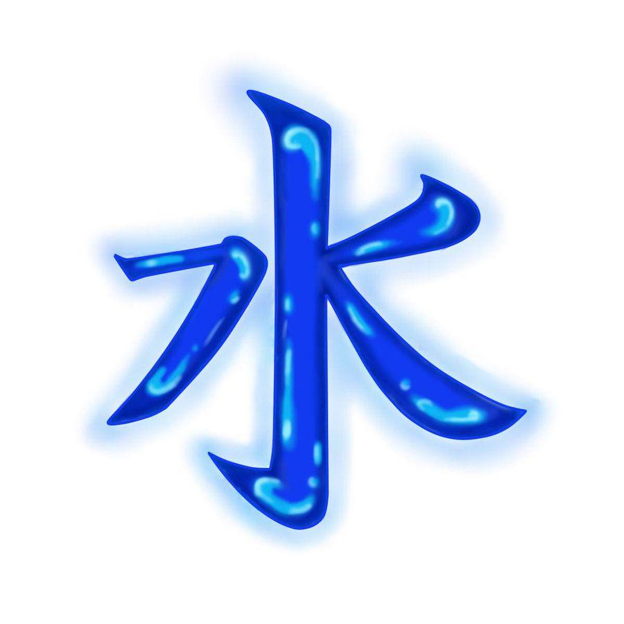 Blue Japanese Logo - Japanese Kanji Symbol for 'Water' by HellsOriginalAngel on Clipart