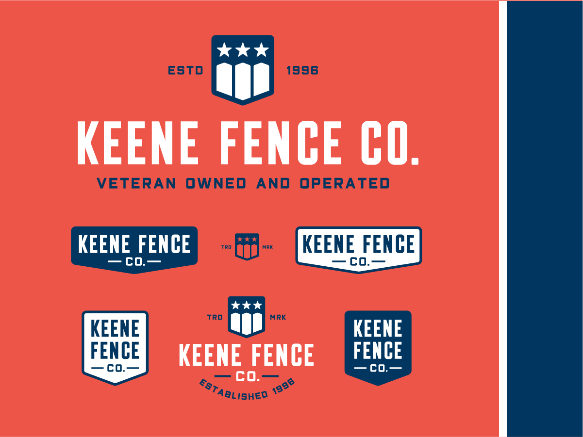 USA K Logo - K Fence Co Logo & Lockups 2018