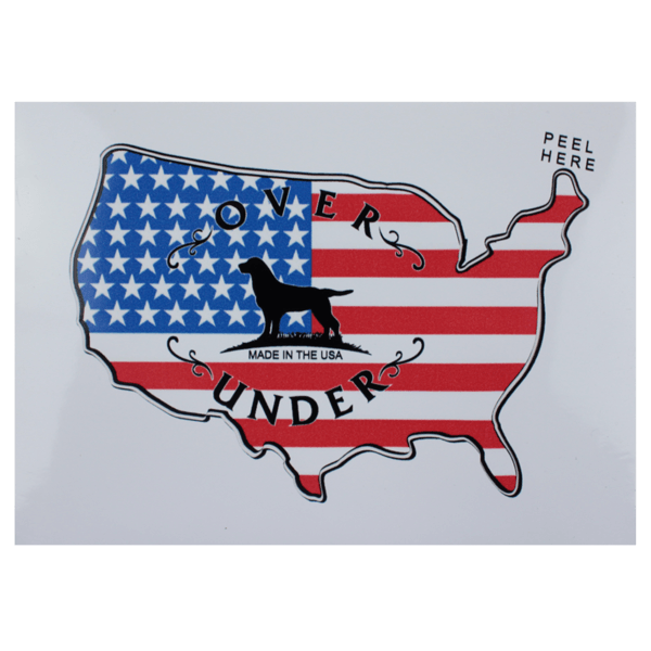 USA K Logo - USA Map Logo Sticker | Over Under Clothing