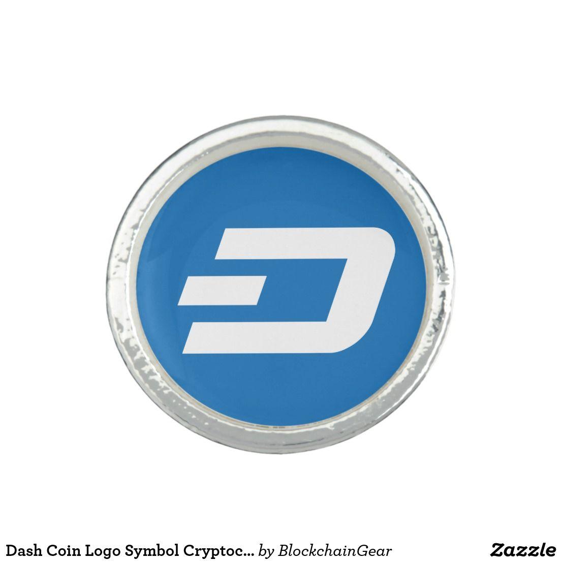 Dash Symbol Logo - Dash Coin Logo Symbol Cryptocurrency Crypto Ring. Blockchain Gear