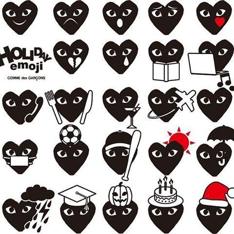 Stensle CDG Logo - club21, COMME DES GARÇONS HOLIDAY EMOJI COLLECTION. Coming soon this ...