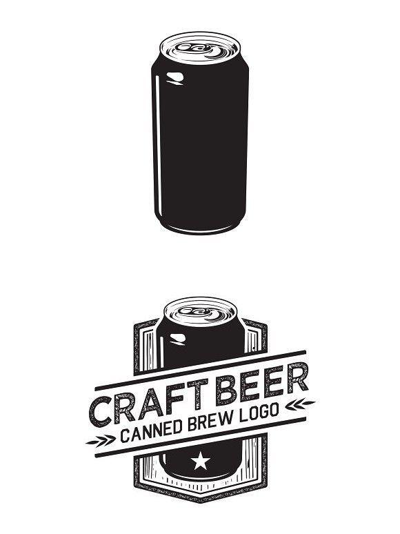 Beer Can Logo - Craft Beer Can Logo | Logo Templates | Logo templates, Logos, Templates
