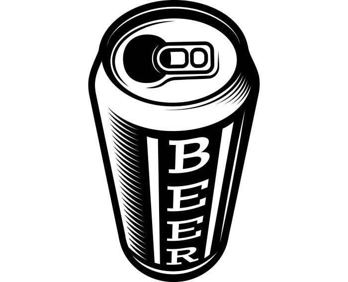 Beer Can Logo - Beer Can Bar Pub Tavern Bartender Aluminum Six Pack Drink Alcohol
