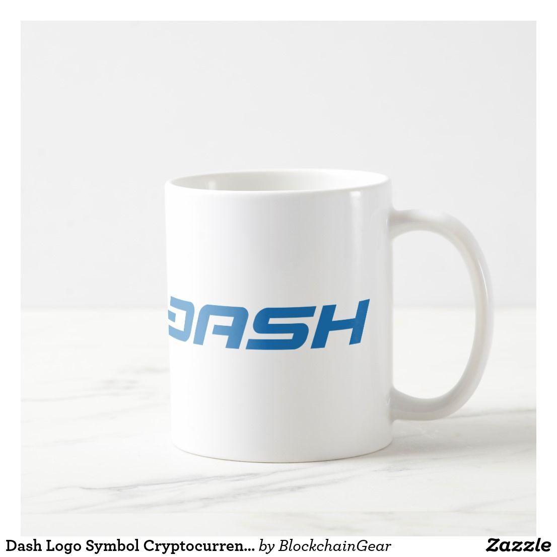 Dash Symbol Logo - Dash Logo Symbol Cryptocurrency Coin Coffee Mug