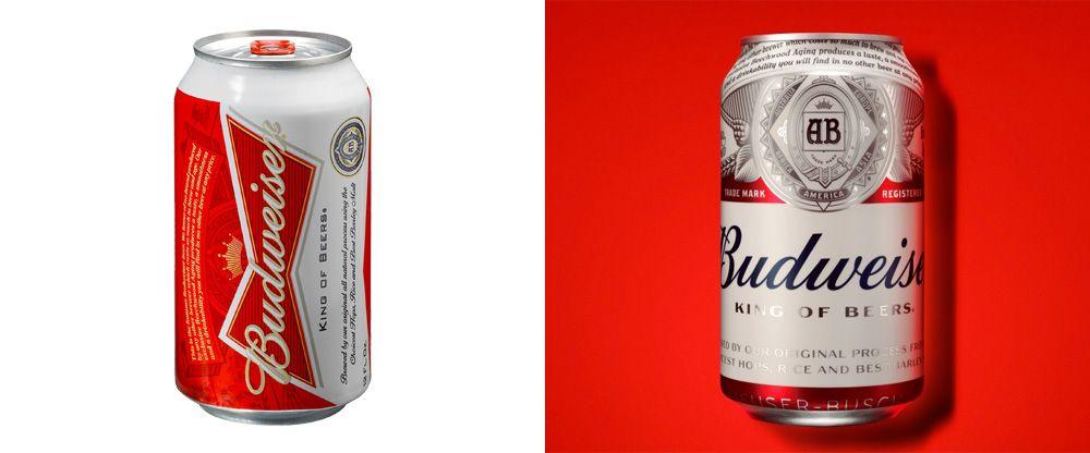 Beer Can Logo - Brand New: New Logo and Packaging for Budweiser by Jones Knowles Ritchie