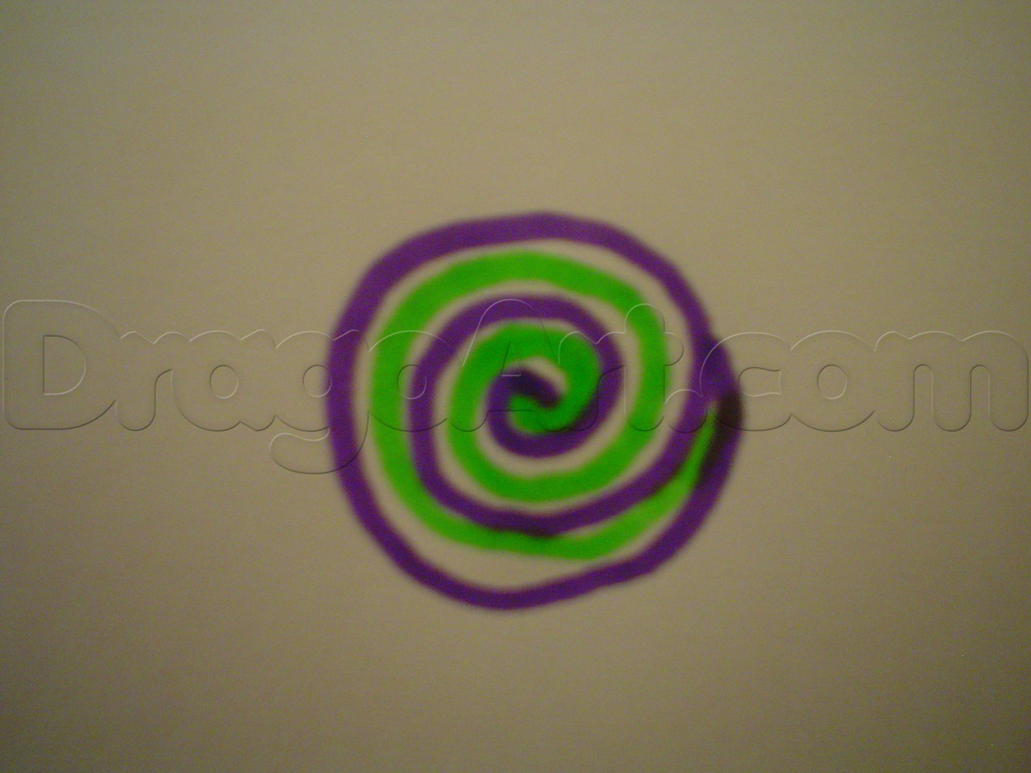 Green Spiral Eye Logo - How to draw spiral eye, Step by Step, Dragons, Draw a Dragon ...