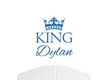 Dylan King Logo - Crown King Dylan Regular Wall Sticker Vinyl Decal Bed