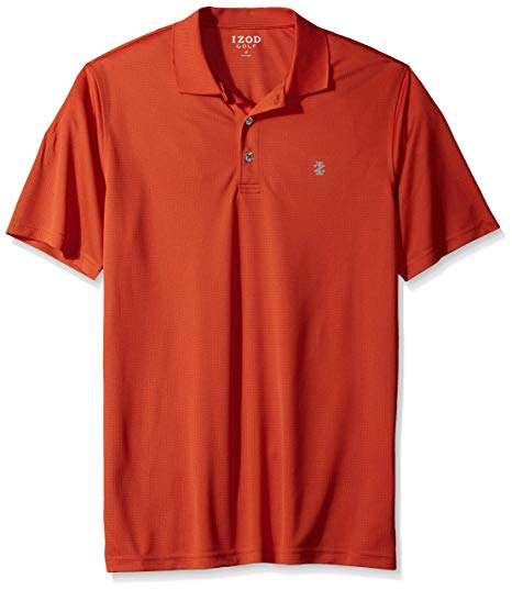 Izod Golf Logo - IZOD Men's Big and Tall Golf Grid Short Sleeve Polo