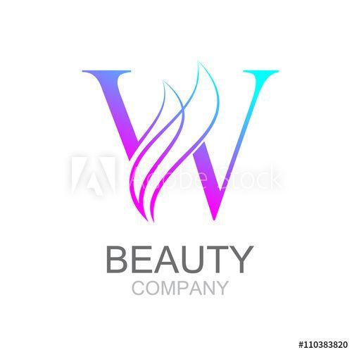 Letter w Logo - Abstract letter W logo design template with beauty industry