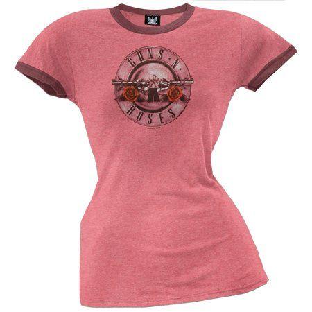 Pink Guns N' Roses Logo - Guns N' Roses - Guns N Roses - Logo Girls Youth T-Shirt - Walmart.com