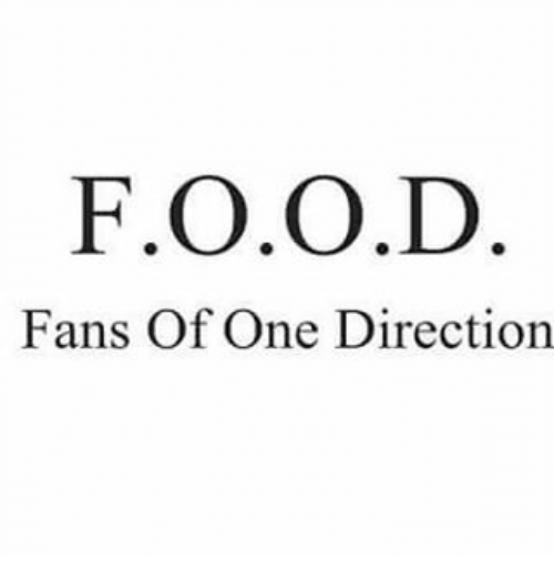 One Direction F Logo - FOOD Fans of One Direction. Meme on ME.ME