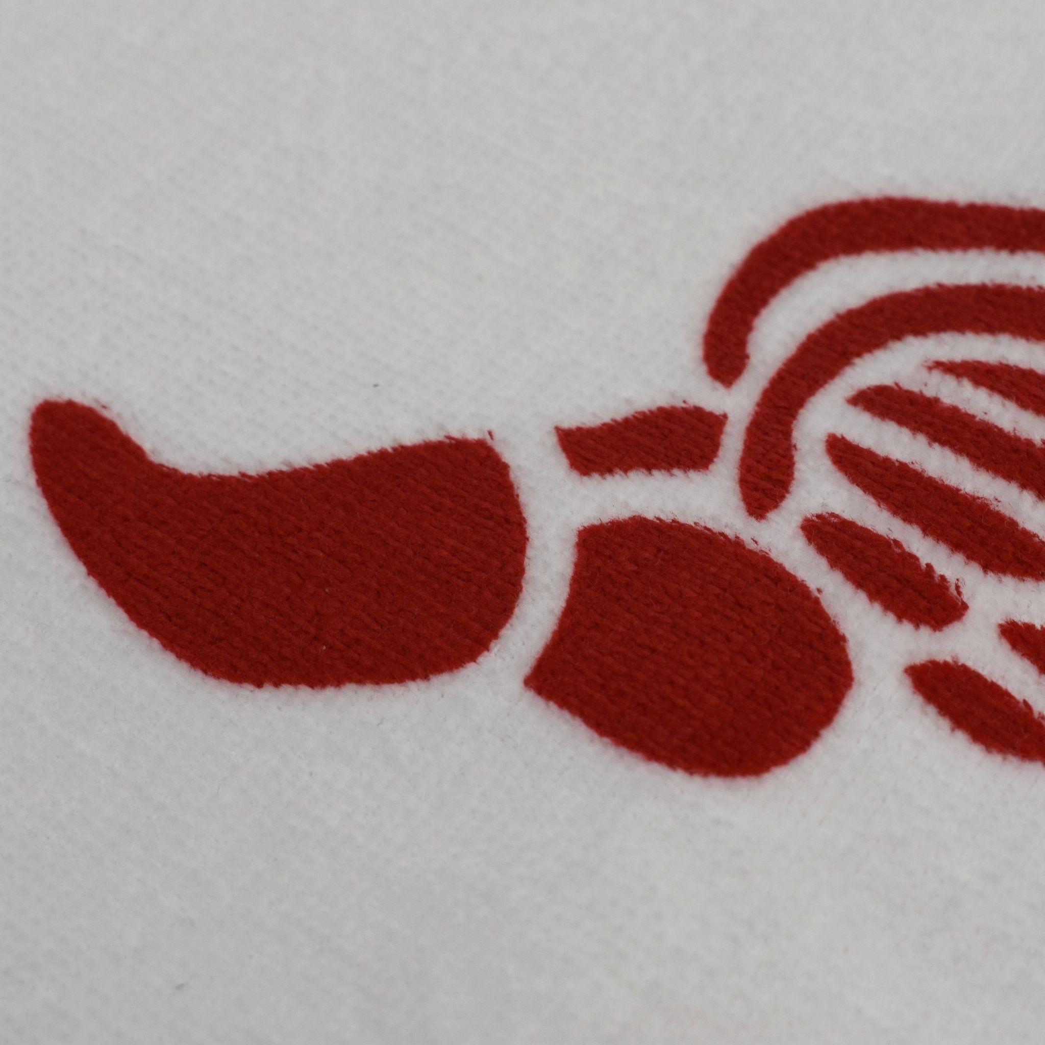 Red Winged Foot Logo - Noah - White Winged Foot Logo Print Cotton Terry Hand Towel – eluXive