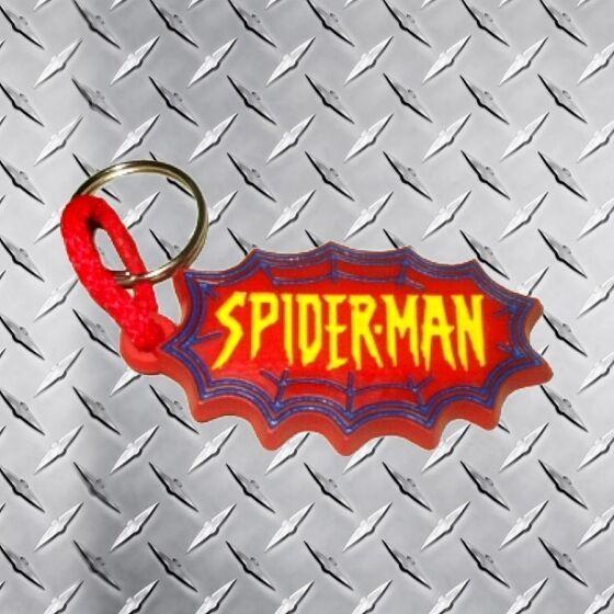 Green Goblin Logo - Spiderman Cartoon Series Logo Rubber Keychain Green Goblin Marvel
