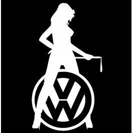 Sexy Volkswagen Logo - Stickers Volkswagen
