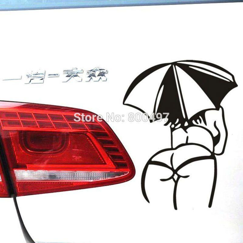 Sexy Volkswagen Logo - 10 x Hot Sexy Woman Girl With Umbrella Car covers Car Styling for ...
