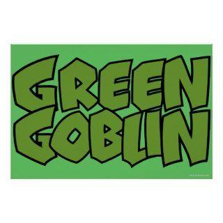 Green Goblin Logo - Green Goblin Logo Marvel Comics Retro Print on PopScreen