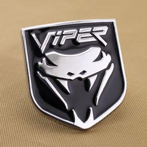 Viper Snake Logo - Black Solid Metal Fang Viper Snake Car Grille Badge Emblem Screws ...