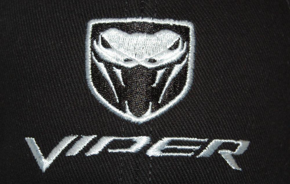 Viper Snake Logo - Dodge Viper Black Hat (Snake Logo)