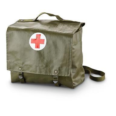 Czech Red Cross Logo - New Czech Military Red Cross Shoulder Bag, Olive Drab