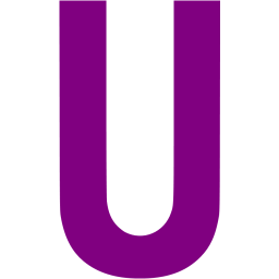 Purple U Logo - Purple letter u icon - Free purple letter icons