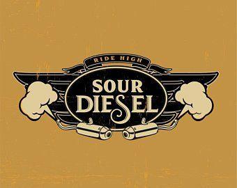 Sour D Logo - Sour diesel | Etsy
