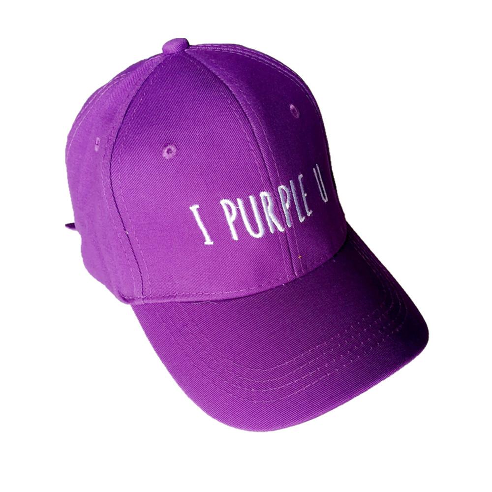 Purple U Logo - New Kpop BTS BT21 V Baseball Cap Snapback Hat I PURPLE U Purple Hat