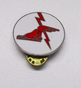 Red Winged Foot Logo - Vintage Red Winged Foot Lightning Bolt Small Souvenir Lapel Hat
