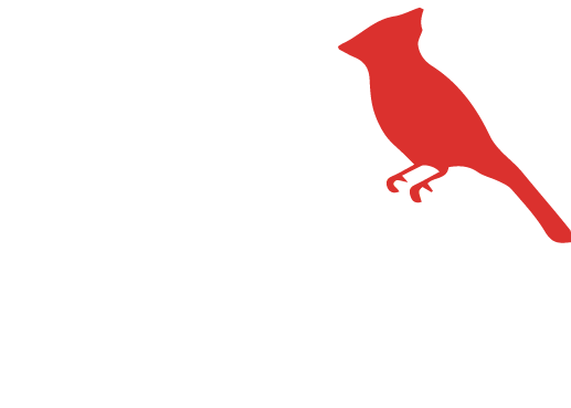 Red Bird On a White Logo - Red Bird