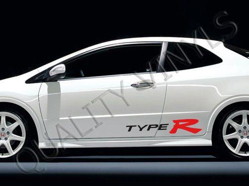 Honda Type R Logo - HONDA CIVIC TYPE R LOGO GRAPHICS VINYL DECAL STICKERS P1 | eBay