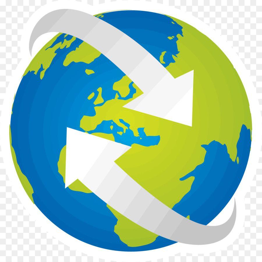 Blue and Yellow Earth Logo - Earth Logo Globe tech earth free download png download