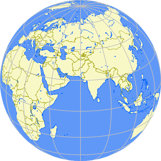 Blue and Yellow Earth Logo - Triumph Globe Logo (16 June 2018) Map Circle Mapper