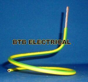 Blue and Yellow Earth Logo - Green & Yellow Earth Cable 6mm Single Core 6491B LSZH Conduit Wire