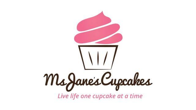 Cupcake Store Logo - Ms. Janes Cupcakes