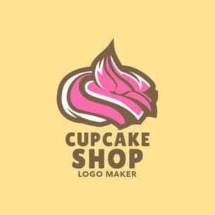 Cupcake Store Logo - Online Logo Maker. Make Your Own Logo