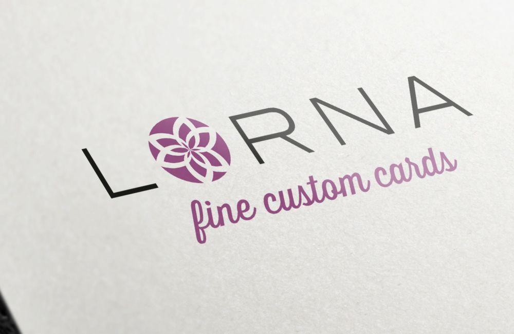 Clear Stage Logo - A fresh logo for Lorna Fine Custom Cards, an established hand-made ...