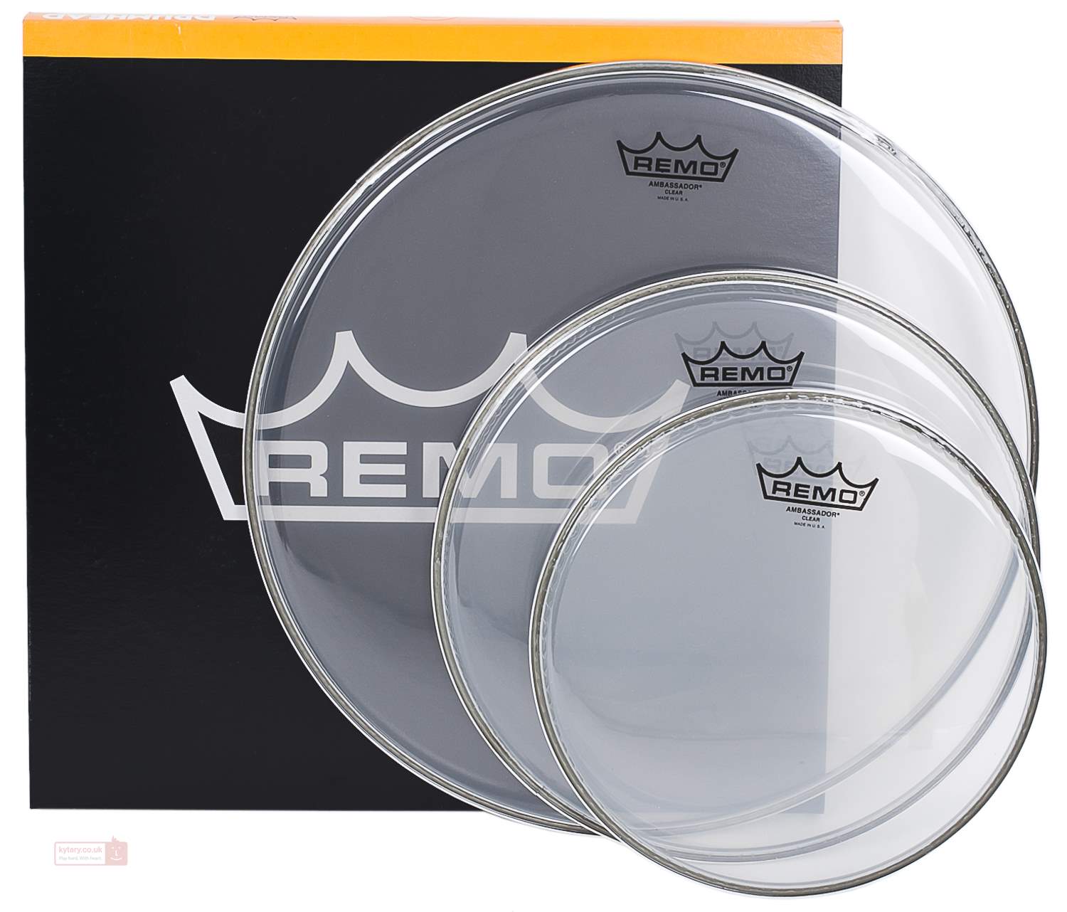 Clear Stage Logo - REMO Ambassador Clear Stage Set Tom Head Set