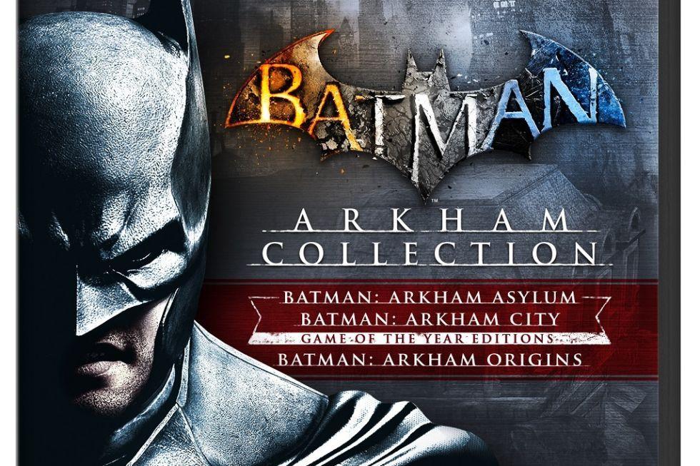 Batman Arkham Collection Logo - Batman Arkham Collection packs three Batmans into one box