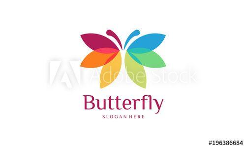 Colorful Butterfly Logo - Colorful Butterfly Logo designs template, , Butterfly logo designs ...