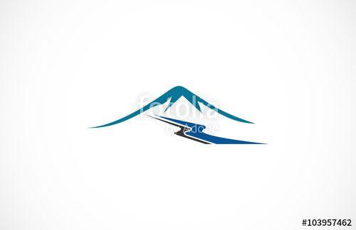 Road Mountain Logo - mountain road logo