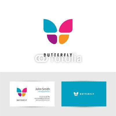 Colorful Butterfly Logo - Colorful butterfly logo. | Buy Photos | AP Images | DetailView