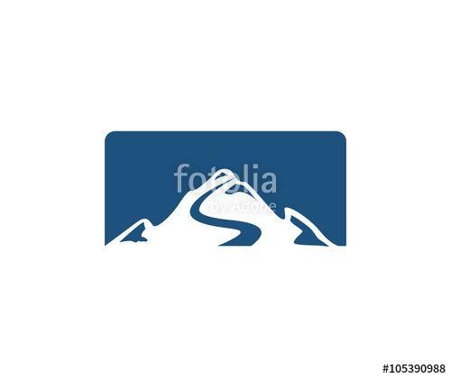 Road Mountain Logo - Mountain Road Logo Stock Image And Royalty Free Vector Files