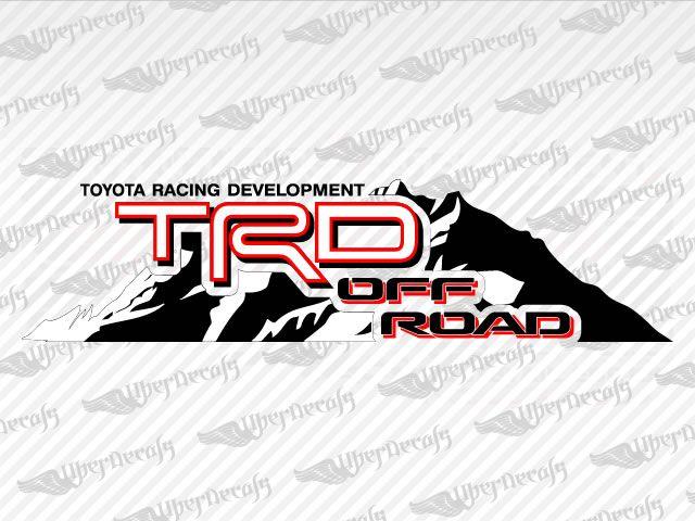 Road Mountain Logo - Toyota TRD OFF ROAD MOUNTAIN Decal stickers