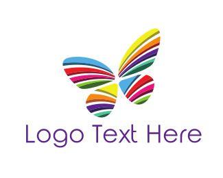 Colorful Butterfly Logo - Flying Logo Maker | Create Your Own Flying Logo | Page 11 | BrandCrowd