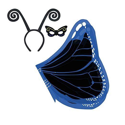 Colorful Butterfly Logo - Amazon.com: Funbase Kids Colorful Butterfly Wing Cape Headband Mask ...