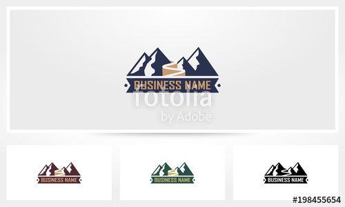 Road Mountain Logo - Mountain Road Path Logo Stock Image And Royalty Free Vector Files