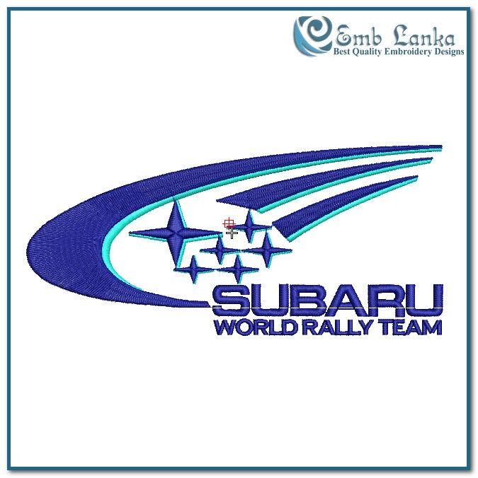 Subaru Rally Logo - Subaru World Rally Logo Embroidery Design | Emblanka.com