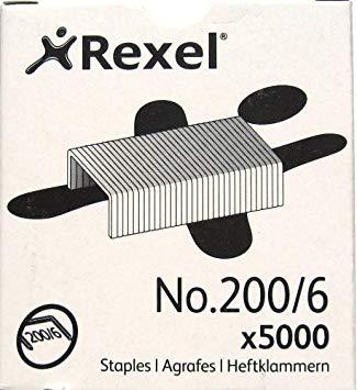 Staples Stars Logo - REXEL county 200/6 staples (boxed 5000): Amazon.co.uk: Office Products