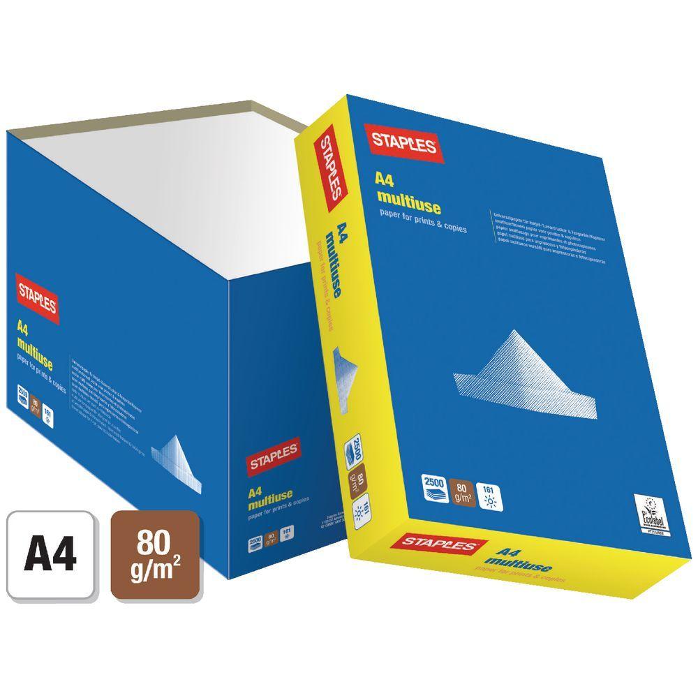 Staples Stars Logo - Staples Quick Pack A4 80 gsm Multipuse Paper, White carton 2500