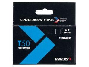 Staples Stars Logo - Arrow T50 1000 STAINLESS STEEL Staples 6mm 12mm Rapid 34 14